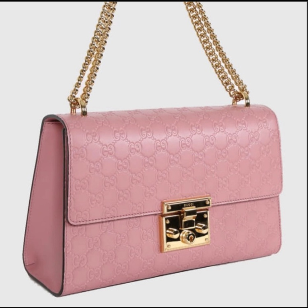 PINK PADLOCK GUCCISIMA  LE MEDIUM AUTHENTIC